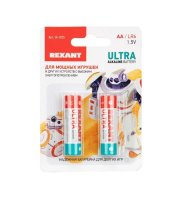 Элемент питания LR6 AA Alkaline 1,5V 2800 mAh REXANT (цена за блистер  2 шт.)