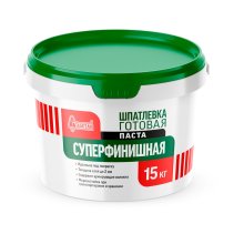 Шпатлевка готовая 15 кг. СУПЕРФИНИШНАЯ Старатели