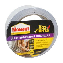 Лента ХозЛента Момент алюминиевая, 25 м.