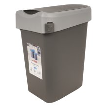 Контейнер для мусора 10 л. SMART BIN (серый) БЫТПЛАСТ